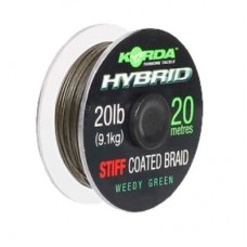 Поводковый материал Korda Hybrid stiff weed green 20м 20lb