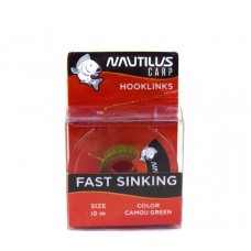 Поводковый материал Nautilus Fast sinking 45lb 10м camou green