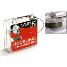 Поводковый материал Nautilus Removable skin 25lb 10м camou green