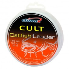 Поводочный материал Climax Catfish leader 20м 1мм 100кг серый