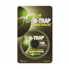 Поводочный материал Korda N Trap soft weedy green 15lbs