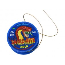 Поводочный материал Kryston Snake-bite gold camo coated 15lbs