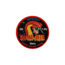 Поводочный материал Kryston Snake-bite green camo coated 20м 25Ibs