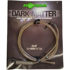 Поводок Korda Dark matter leader heli clay 1м 40lb