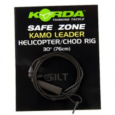 Поводок Korda Safezone leader helicopter silt brown 76см 30lb
