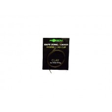 Поводок Korda Safezone leader hydrid clip 30lbs clay