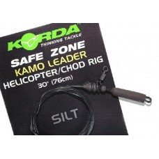 Поводок Korda Safezone Leader Ring Swivel 30lb Silt