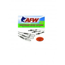 Поводок оснащенный AFW Surfstrand micro supreme camo 15см 6кг