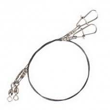 Поводок Savage Gear Titanium jerkbait trace 22см 0,5мм 20кг needle snap 2шт