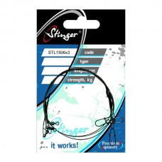 Поводок Stinger Титан 25см 12кг 2шт
