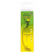 Поводок Зимородок волос Метод 10см 35lb 17кг Hayabusa P-1 №4 уп.2шт