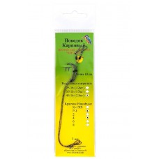 Поводок Зимородок волос Метод 10см 45lb 23кг Hayabusa P-1 №4 уп.2шт