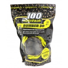 Прикормка 100 Поклевок Bomber-30 конопля