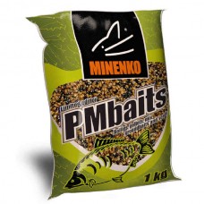 Прикормка MINENKO PMbaits ready to use hemp$wheat natural конопля+пшеница 1кг