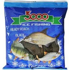 Прикормка Sensas 3000 0,5кг Roach black зимняя готовая