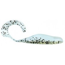 Приманка Bass Assasin твистер 4-Curly shad Salf&Peper Silver Ph 10шт