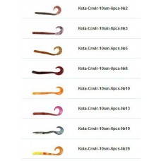 Приманка Kota твистер Crawler 10см №10 6шт