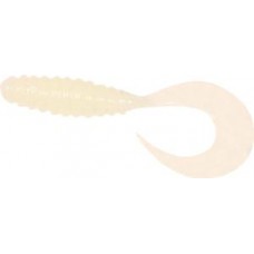 Приманка Manns твистер 10см белый перламутровый 1/20