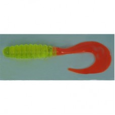 Приманка Manns твистер 10см лимон красный хвост 1/20