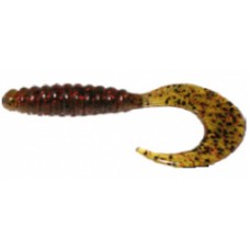 Приманка Manns твистер 7,5см зелено-коричневый металл 1/20