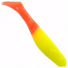 Приманка Manns виброхвост Flipper-70 лимонный с св-красн хв 1/20