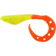 Приманка Manns виброхвост Maker 10см шартрез металл красный хвост 1/20