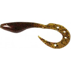 Приманка Manns виброхвост Maker 10см зелено-коричневый металл 1/20