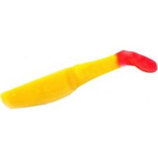 Приманка Manns виброхвост Stalker 5,5см желтый с красным хвостов 1/20