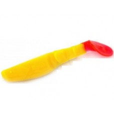 Приманка Manns виброхвост Stalker 7см желтый с красным хвостом 1/20