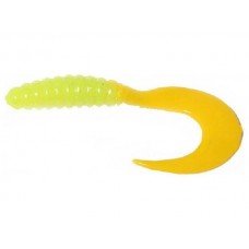 Приманка Mister Twister твистер 5см lime jaune 1/10