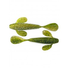 Приманка Ouzo виброхвост Goby 10,1см 3 watermelon gold flake 6шт