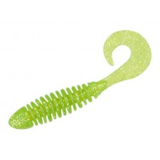 Приманка Yum твистер 2"chartre silver flake 1/10