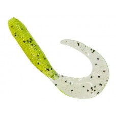 Приманка Zman твистер Grubz 5" chartreuse sparkle 8шт