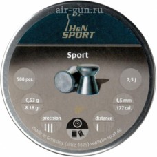 Пульки H&N Sport  0.53 гр 500 шт