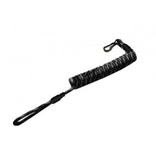 Ремешок страховочный витой паракордовый с кевларовой нитью черный