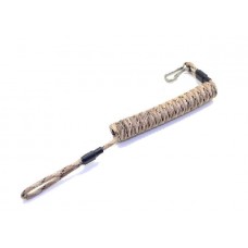 Ремешок страховочный витой паракордовый с кевларовой нитью песочный