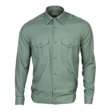 Рубашка форменная длинный рукав зеленый