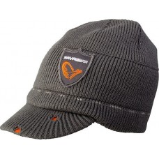 Шапка Savage Gear Logo knit beanie grey