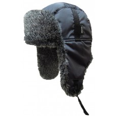 Шапка-ушанка Хольстер с меховой опушкой серый