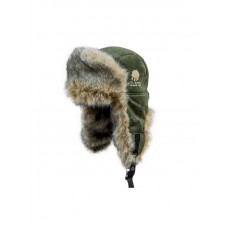 Шапка-ушанка Хольстер Замша с мембранным покрытием олива
