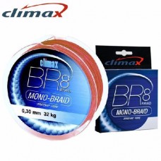 Шнур Climax BR8 Mono braid 135м 0,35мм 36,0кг красный