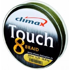 Шнур Climax Touch 8 braid 135м 0,12мм 9,2кг темно-зеленый