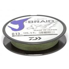 Шнур Daiwa J-Braid X4 0,13мм 135м Dark green