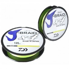 Шнур Daiwa J-Braid X4 0,13мм 135м Yellow