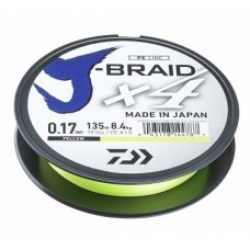 Шнур Daiwa J-Braid X4 0,13мм 270м Yellow