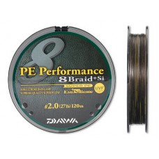 Шнур Daiwa PE Performance 8 braid+Si 2,0 120м