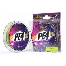 Шнур Power Phantom PE4 135м 2.5 0.25мм 13.6кг зеленый