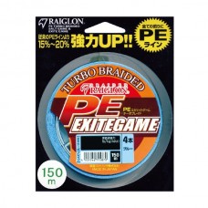 Шнур Raiglon PE Exitegame 4 braid fluo yellow 150м 2,5/0,260мм