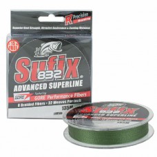 Шнур Sufix Braid lo vis green 832 135м 0.06мм