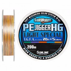 Шнур Sunline PE Jigger HG light 200м 0,8 12lbs